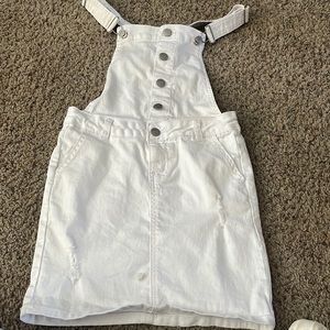 White Overall Skirt